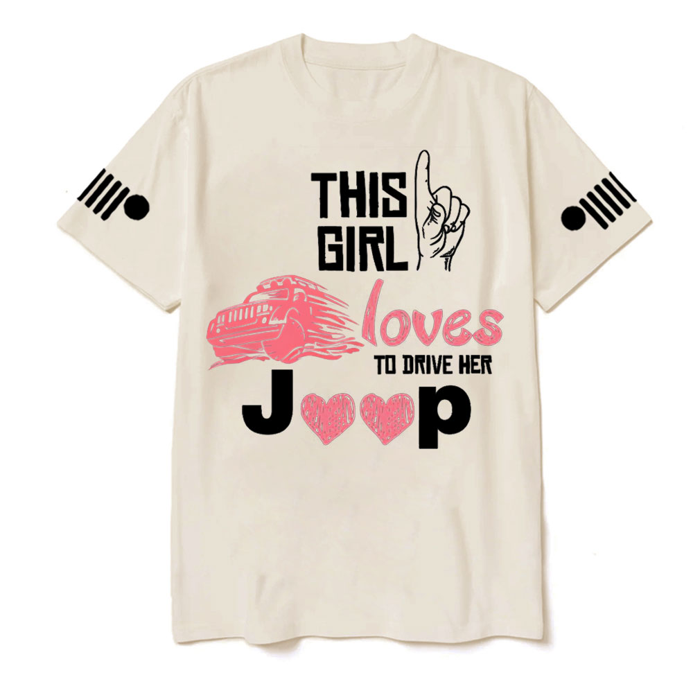 This Girl Loves to Drive Her Jp Pink T-Shirt