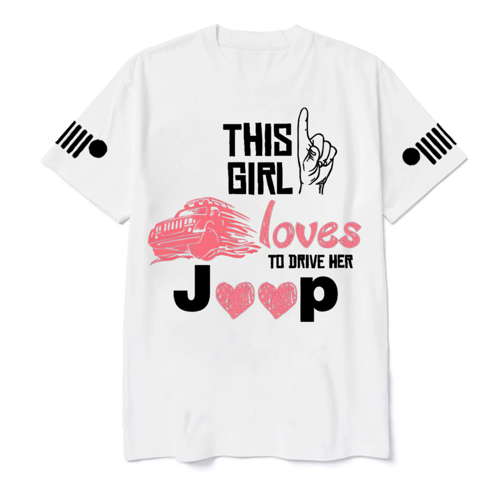 This Girl Loves to Drive Her Jp Pink T-Shirt