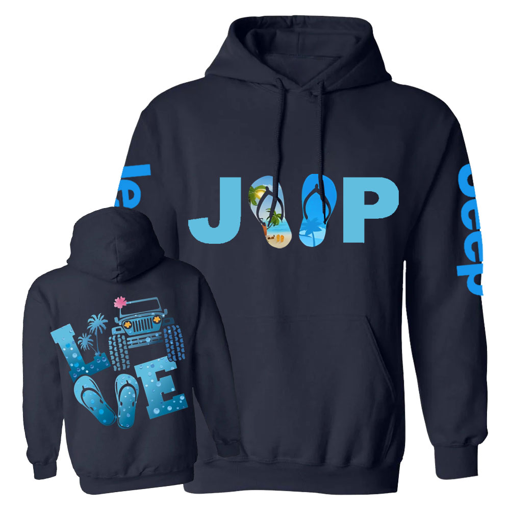 Jp Beach Blue Life Casual Hoodie