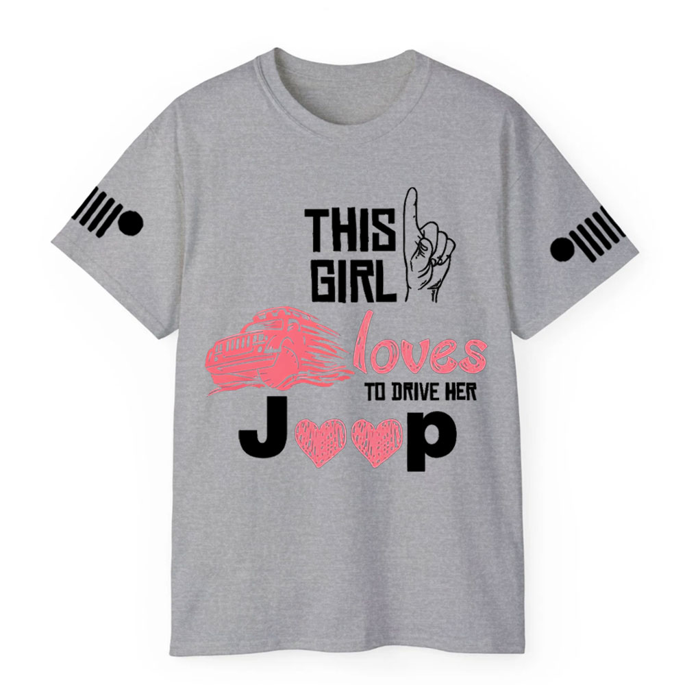 This Girl Loves to Drive Her Jp Pink T-Shirt