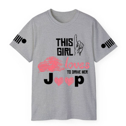 This Girl Loves to Drive Her Jp Pink T-Shirt