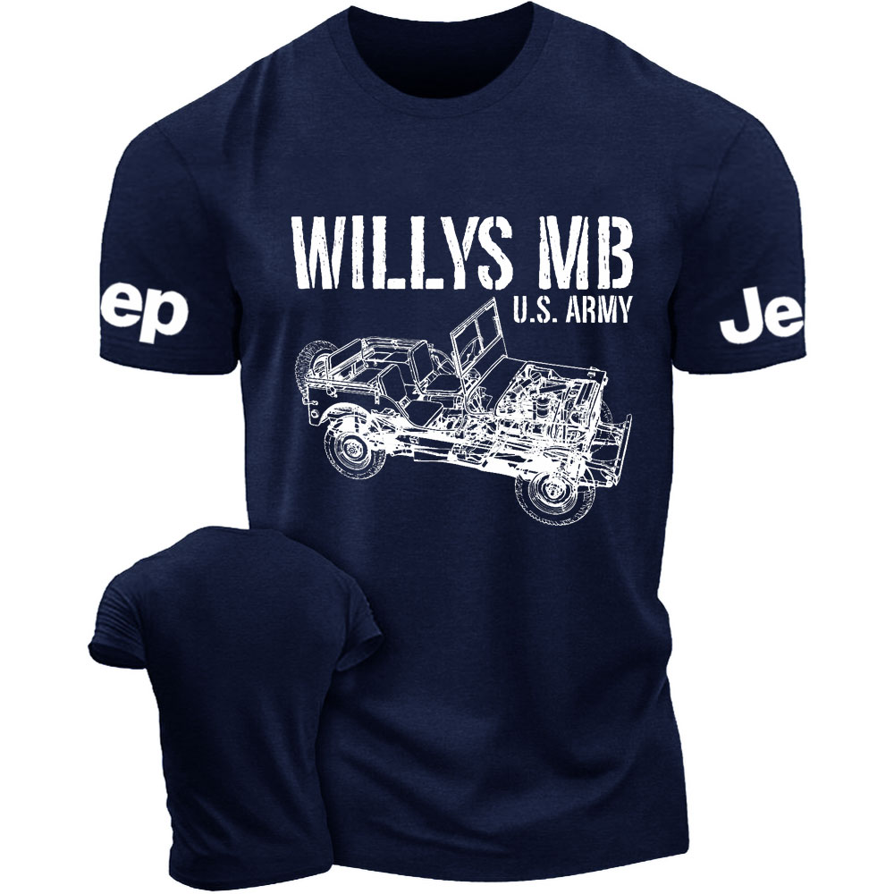 Willys MB Veteran WWII Enthusiast Gift T-Shirt