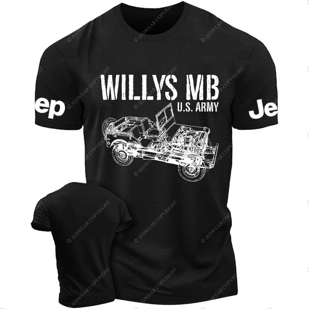 Willys MB Veteran WWII Enthusiast Gift T-Shirt