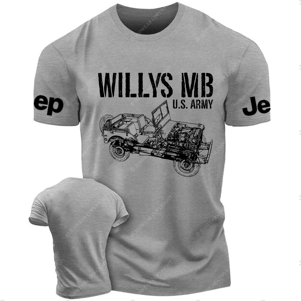 Willys MB Veteran WWII Enthusiast Gift T-Shirt
