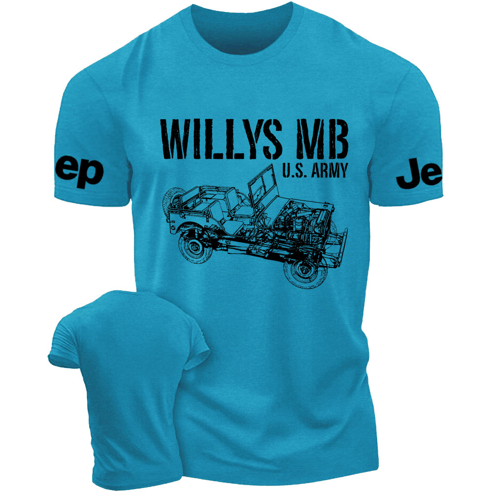 Willys MB Veteran WWII Enthusiast Gift T-Shirt
