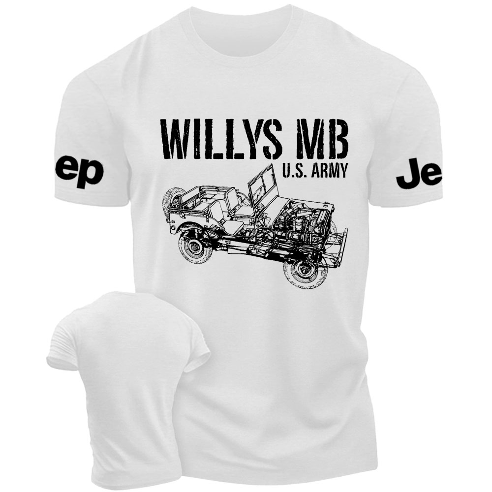 Willys MB Veteran WWII Enthusiast Gift T-Shirt