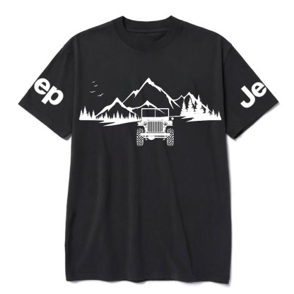 Willys Off Road Mountain Adventure Scene Jp Lover T-Shirt