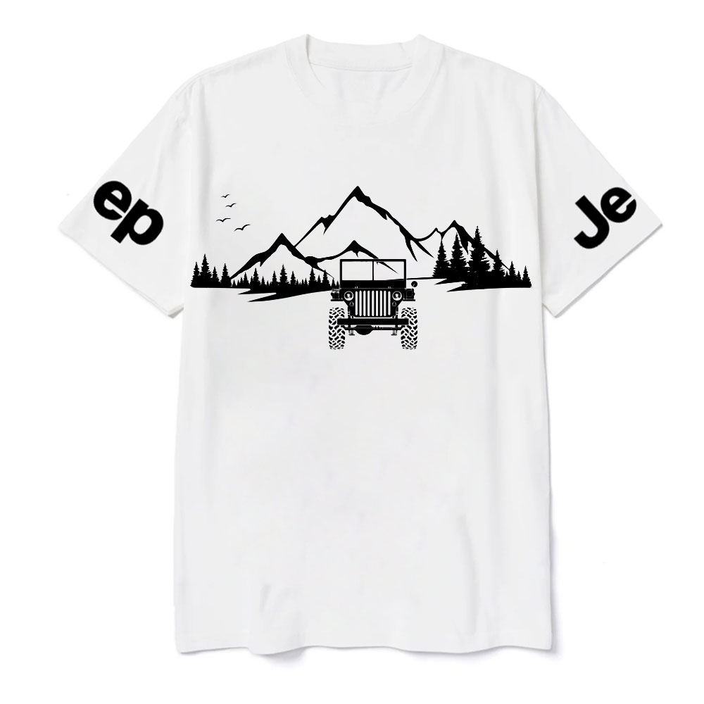 Willys Off Road Mountain Adventure Scene Jp Lover T-Shirt