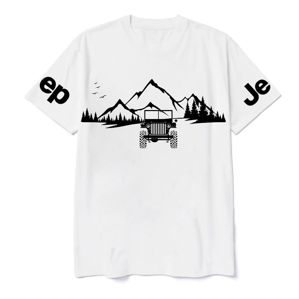 Willys Off Road Mountain Adventure Scene Jp Lover T-Shirt