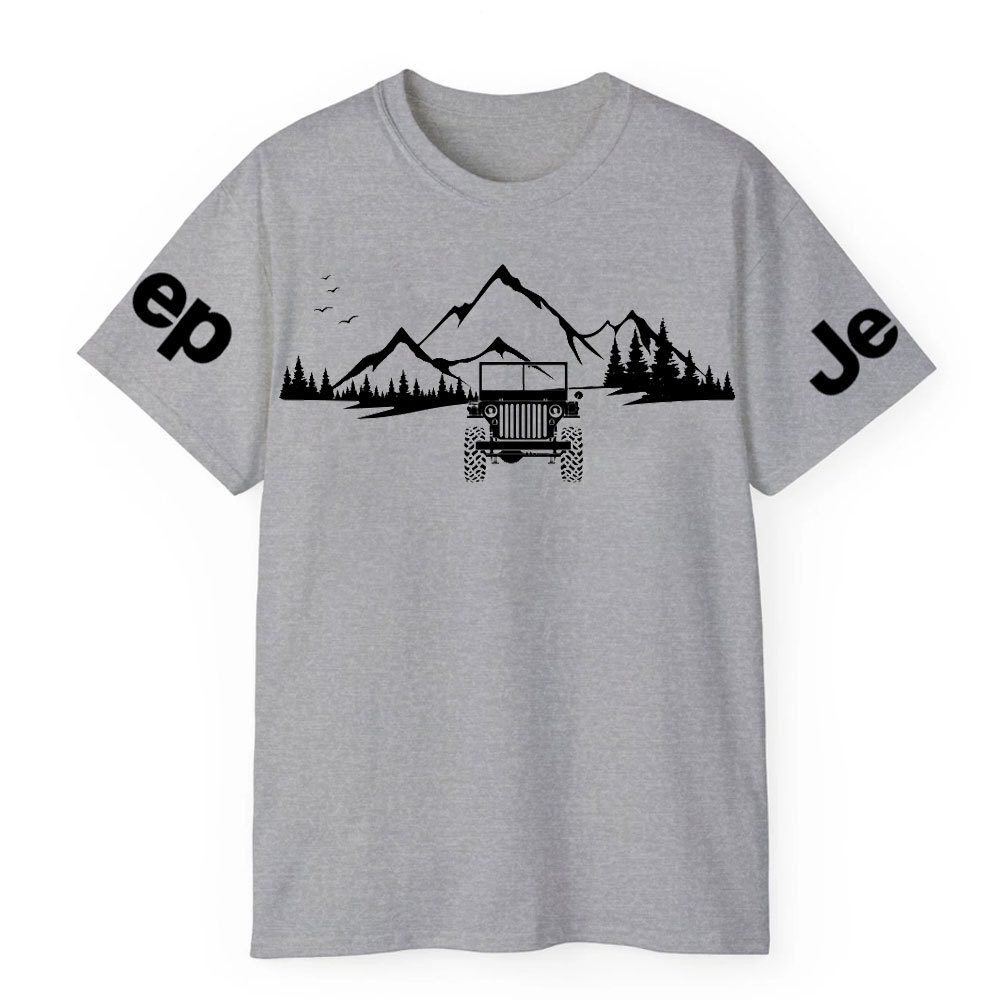 Willys Off Road Mountain Adventure Scene Jp Lover T-Shirt