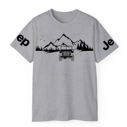 Willys Off Road Mountain Adventure Scene Jp Lover T-Shirt