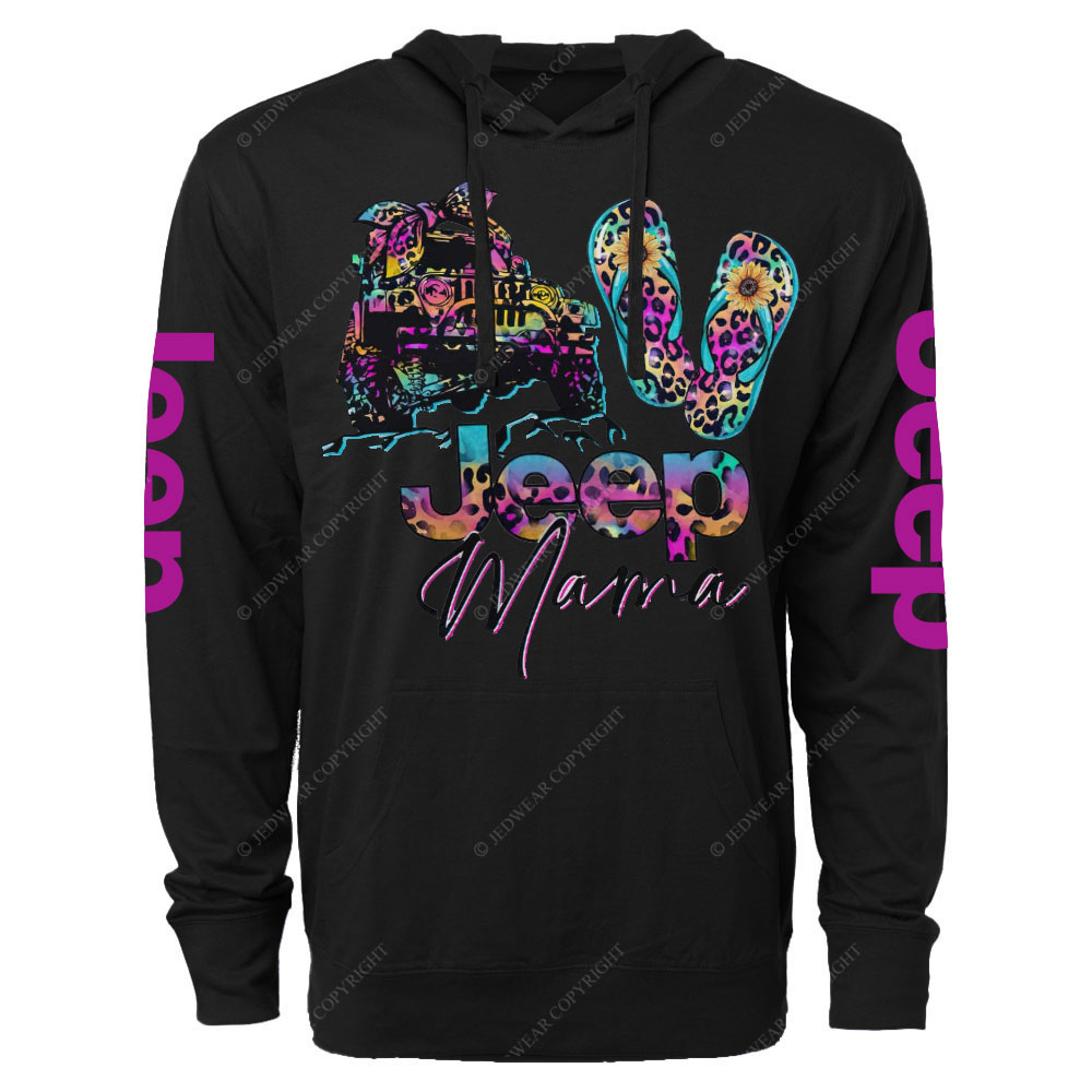 Leopard Flip Flops Jp Mama Oversized Lightweight Hoodie