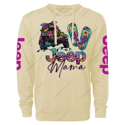 Leopard Flip Flops Jp Mama Oversized Lightweight Hoodie