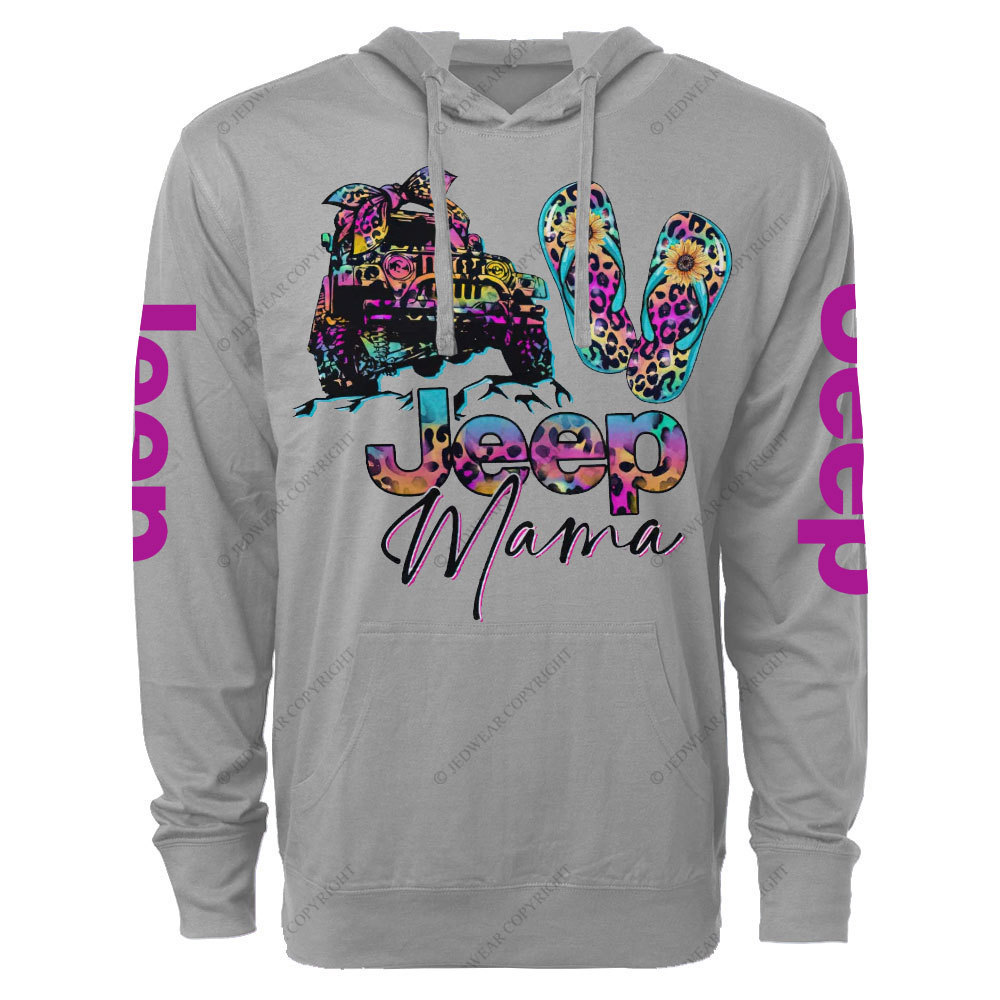 Leopard Flip Flops Jp Mama Oversized Lightweight Hoodie
