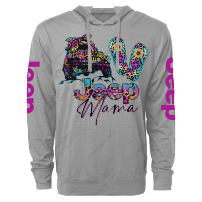 Leopard Flip Flops Jp Mama Oversized Lightweight Hoodie