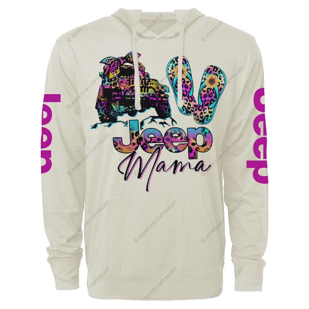 Leopard Flip Flops Jp Mama Oversized Lightweight Hoodie