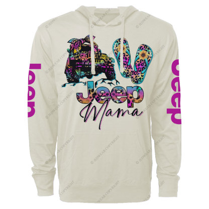 Leopard Flip Flops Jp Mama Oversized Lightweight Hoodie