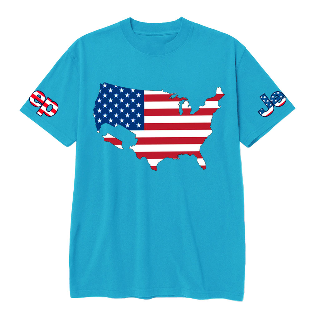 USA Flag Map Jp T-Shirt
