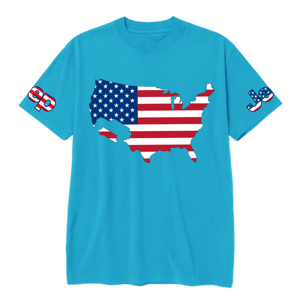 USA Flag Map Jp T-Shirt