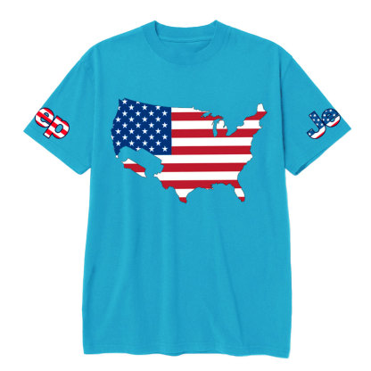 USA Flag Map Jp T-Shirt