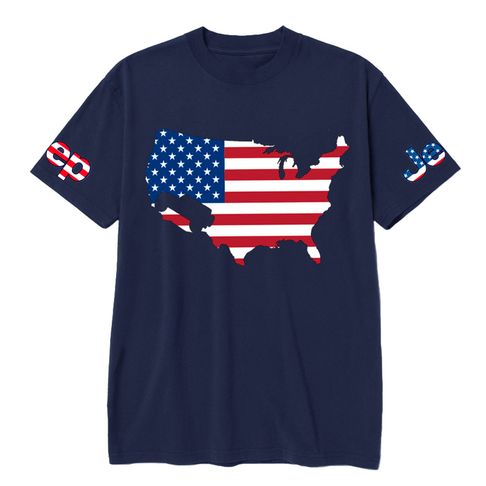 USA Flag Map Jp T-Shirt