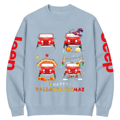 Jps Happy HalloThanksMas Crew Neck Sweatshirt