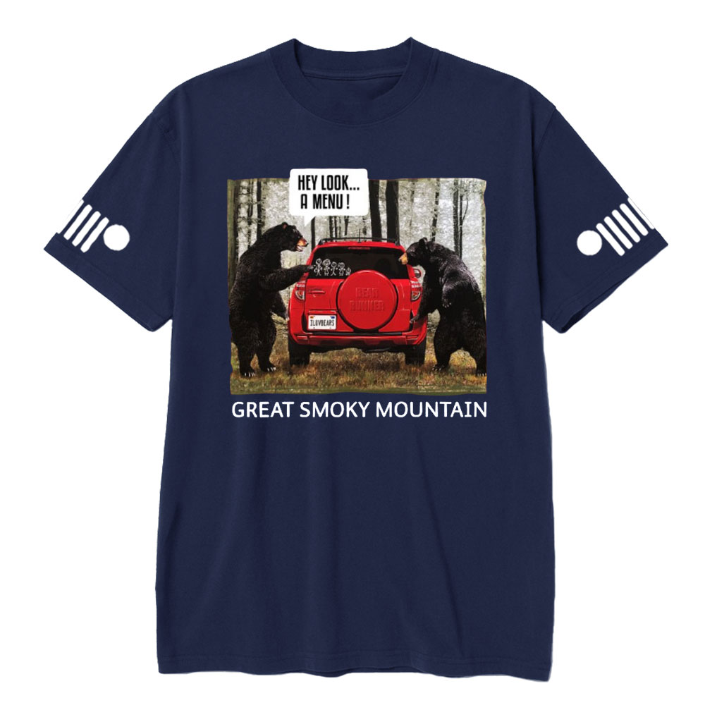Great Smoky Mountain Bears Hey Look A Menu Jp T-Shirt