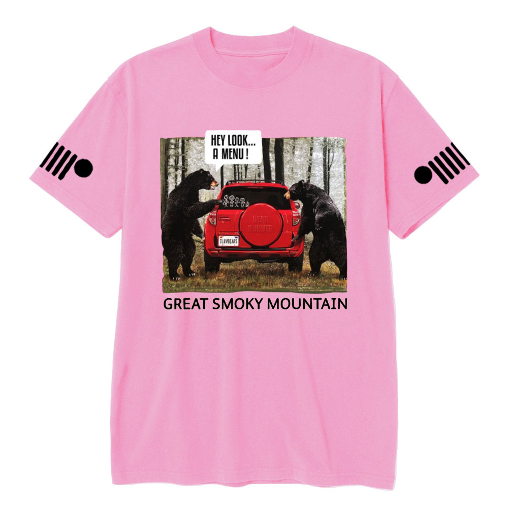 Great Smoky Mountain Bears Hey Look A Menu Jp T-Shirt