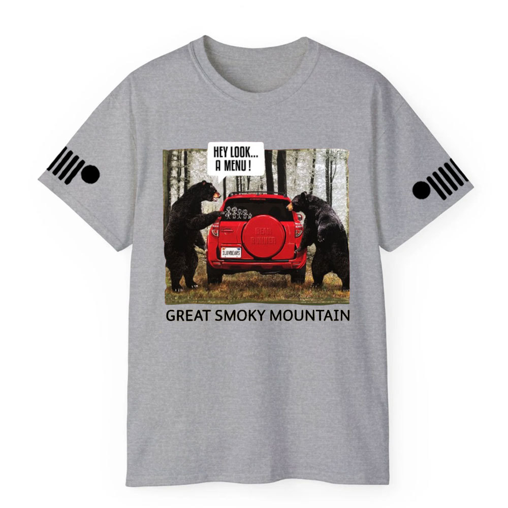 Great Smoky Mountain Bears Hey Look A Menu Jp T-Shirt