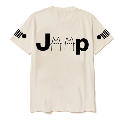 Cat Line Jp Art T-Shirt T-Shirt