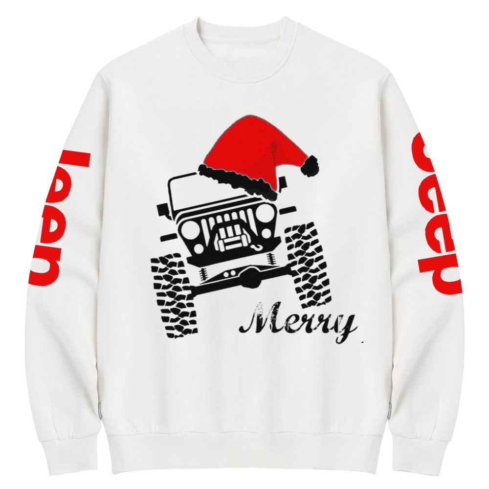 Jp Merry Christmas Crew Neck Sweatshirt