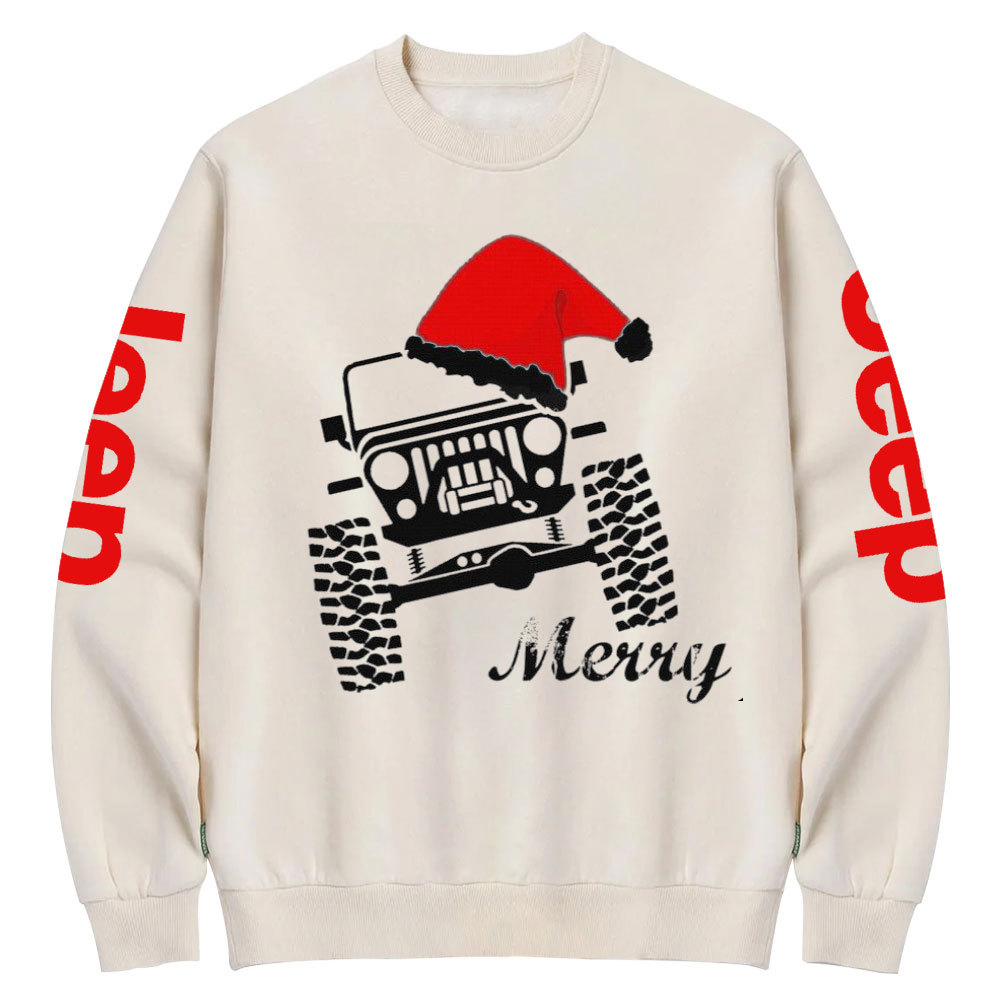Jp Merry Christmas Crew Neck Sweatshirt