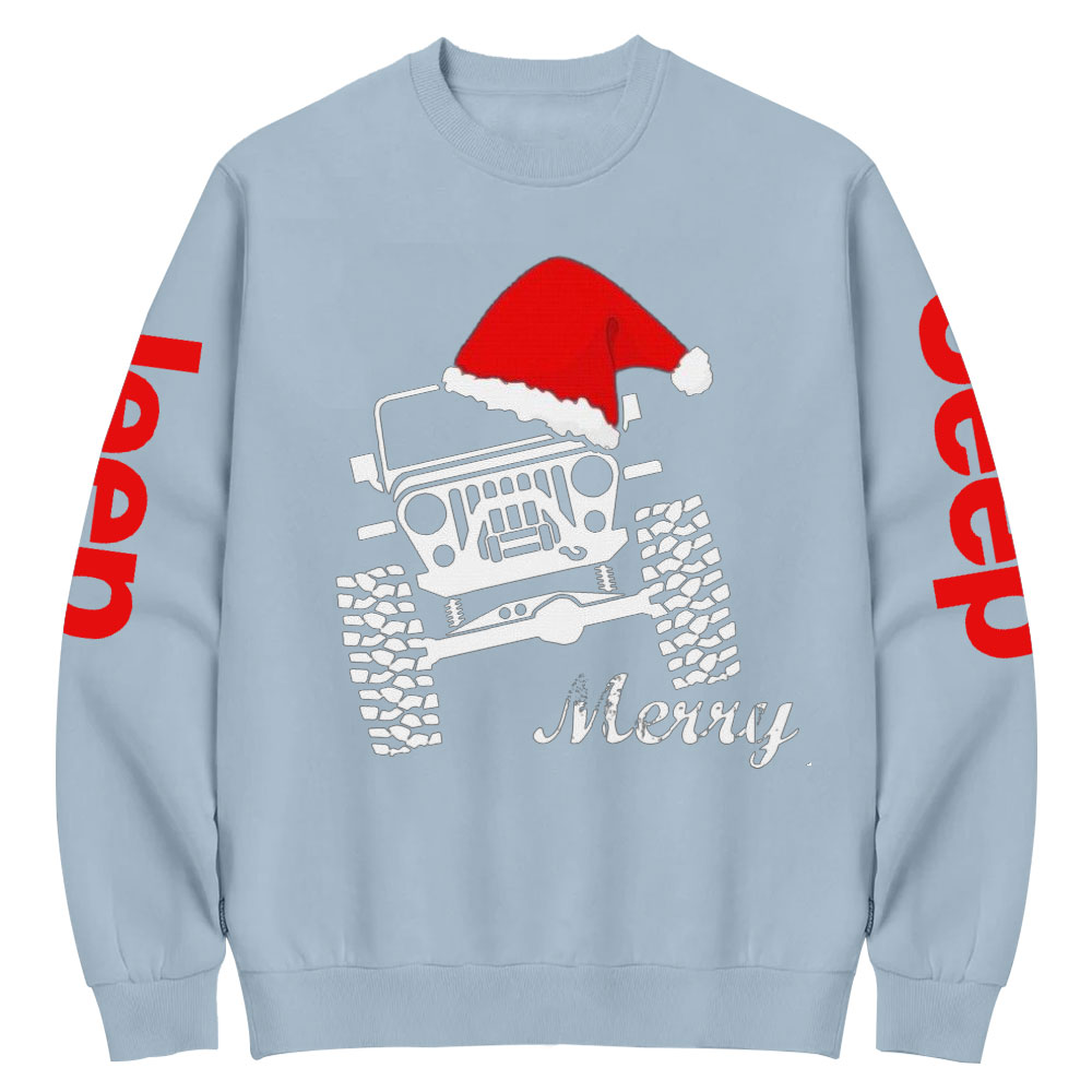 Jp Merry Christmas Crew Neck Sweatshirt