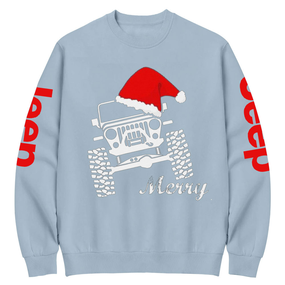 Jp Merry Christmas Crew Neck Sweatshirt