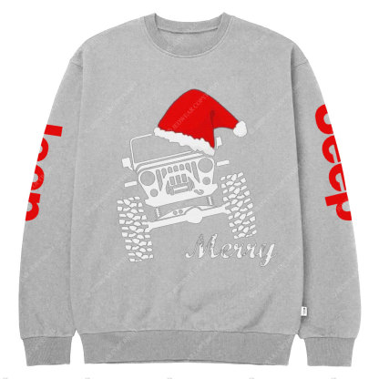 Jp Merry Christmas Crew Neck Sweatshirt
