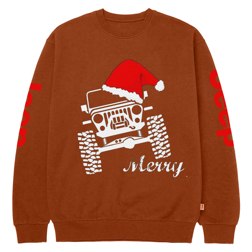 Jp Merry Christmas Crew Neck Sweatshirt