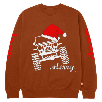 Jp Merry Christmas Crew Neck Sweatshirt