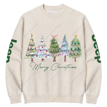 Cute Merry Christmas Jp Lover Crew Neck Sweatshirt