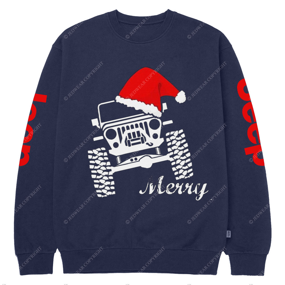 Jp Merry Christmas Crew Neck Sweatshirt