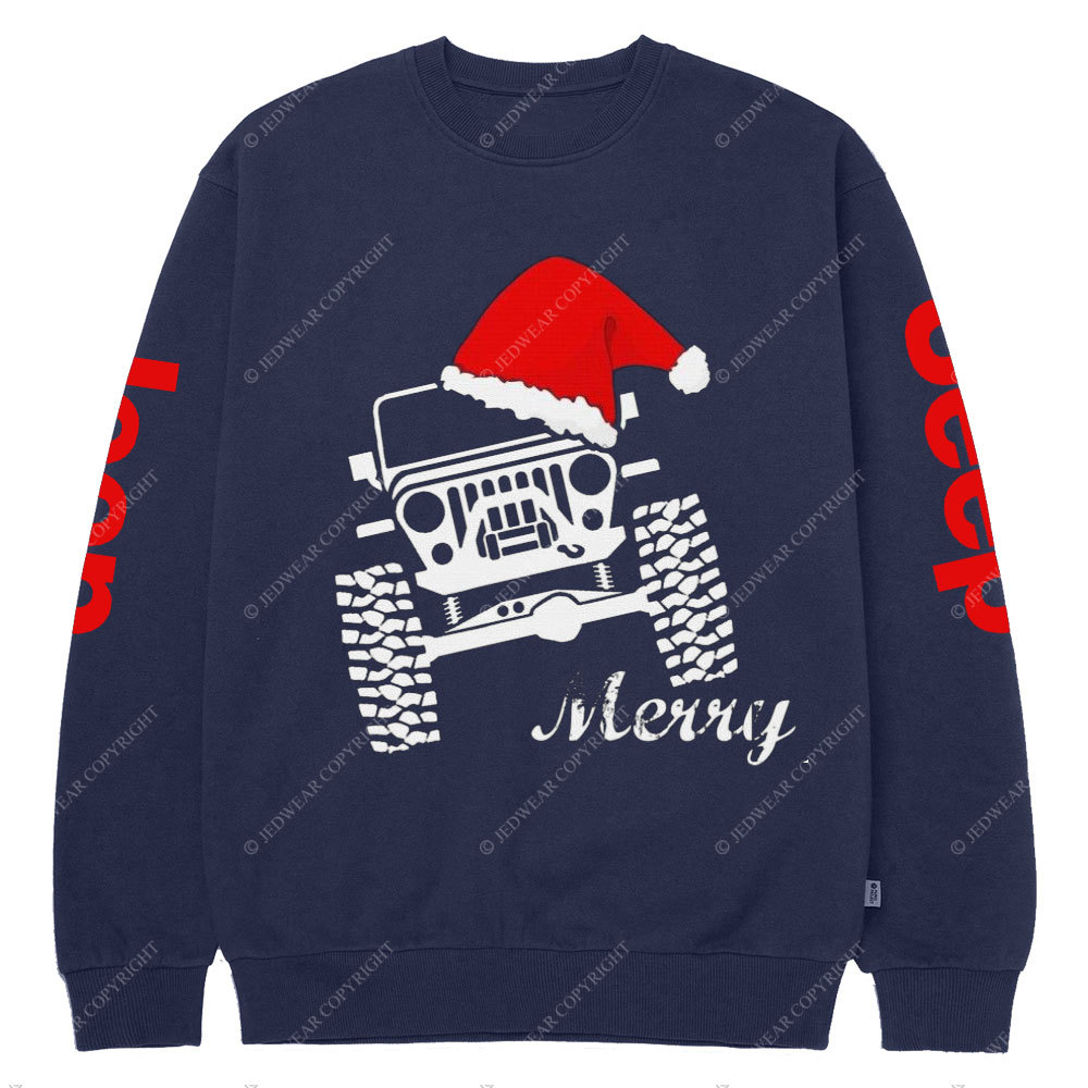 Jp Merry Christmas Crew Neck Sweatshirt