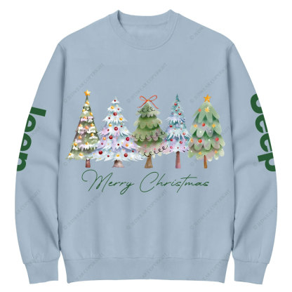 Cute Merry Christmas Jp Lover Crew Neck Sweatshirt