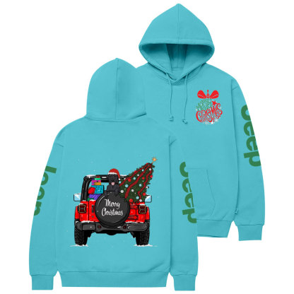 Merry Christmas Bell Jp Black Lab Two Sides Casual Hoodie