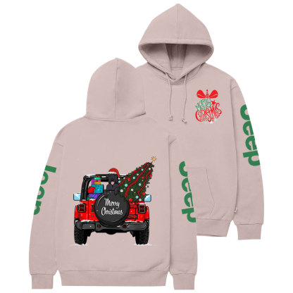 Merry Christmas Bell Jp Black Lab Two Sides Casual Hoodie
