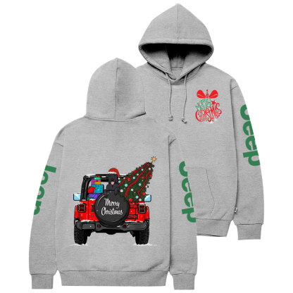 Merry Christmas Bell Jp Black Lab Two Sides Casual Hoodie