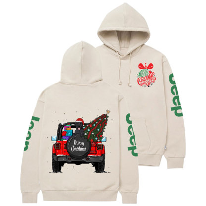 Merry Christmas Bell Jp Black Lab Two Sides Casual Hoodie