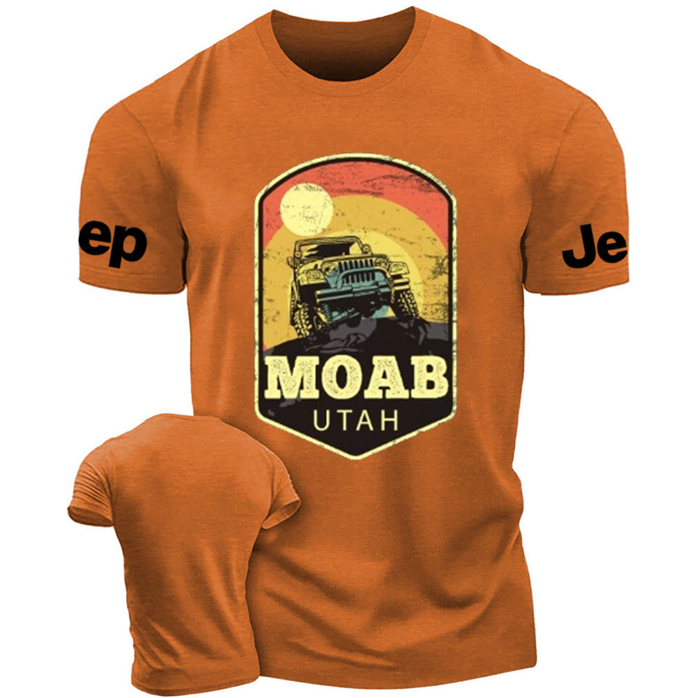 Moab Utah Jp Vintage Sunset T-Shirt