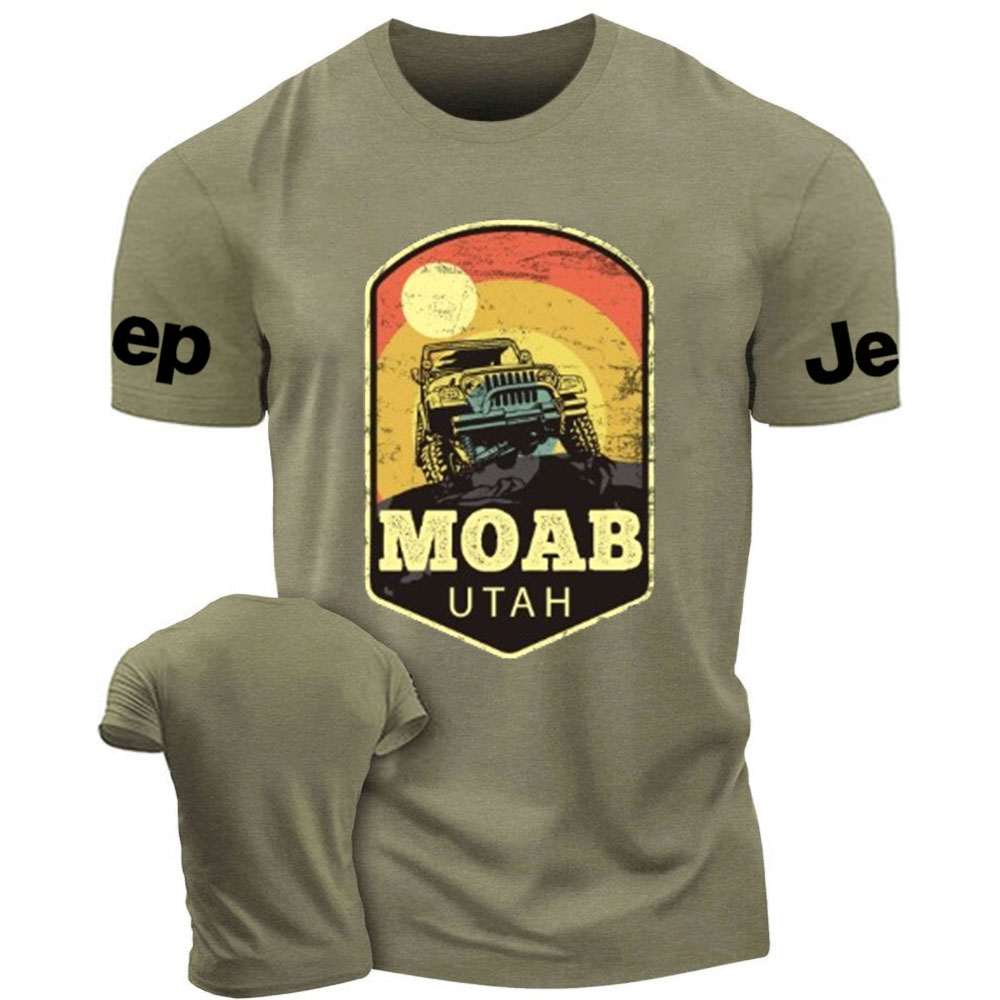 Moab Utah Jp Vintage Sunset T-Shirt