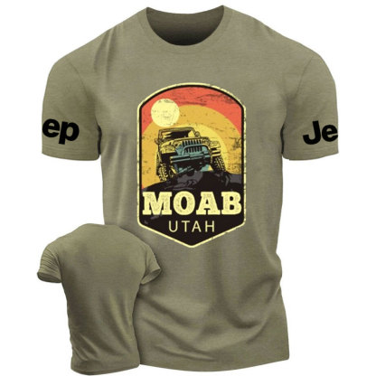 Moab Utah Jp Vintage Sunset T-Shirt
