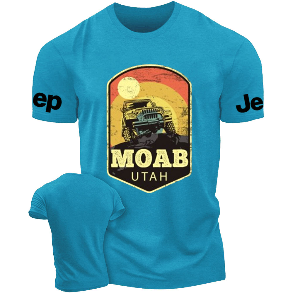 Moab Utah Jp Vintage Sunset T-Shirt