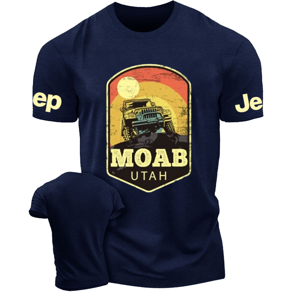 Moab Utah Jp Vintage Sunset T-Shirt